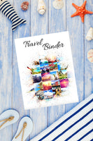 Printable travel binder. 20+ pages. Planning pages, itineraries, flight & hotel information, packing lists for all ages, budget worksheets, & more.