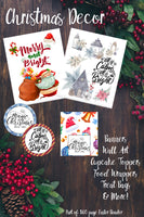 Printable Christmas Binder. 160 pages of fabulous Christmas content, including 2 planners, games (maze, treasure hunt, scavenger hunt, bingo, and more), decor, food & drink decorations, recipes, & more.