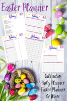 Easter Binder. 140+ pages of fabulous Easter content, including planner, games (maze, treasure hunt, scavenger hunt, bingo, and more), decor, food & drink decorations, and more.