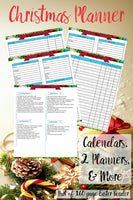 Printable Christmas Binder. 160 pages of fabulous Christmas content, including 2 planners, games (maze, treasure hunt, scavenger hunt, bingo, and more), decor, food & drink decorations, recipes, & more.