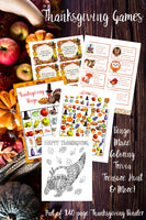 
              Printable Thanksgiving Binder. 140 pages of fabulous Thanksgiving content, including holiday planner, games (maze, treasure hunt, scavenger hunt, bingo, and more), decor, food & drink decorations, recipes, & more.  
            