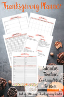 
              Printable Thanksgiving Binder. 140 pages of fabulous Thanksgiving content, including holiday planner, games (maze, treasure hunt, scavenger hunt, bingo, and more), decor, food & drink decorations, recipes, & more.  
            