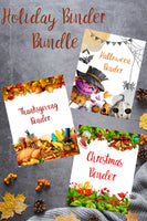 
              Holiday Binder Bundle: Halloween, Thanksgiving, & Christmas
            