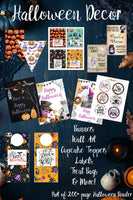 
              Looking for Halloween printables? This printable Halloween binder includes everything you need in one PDF download—Halloween planners, party planning, games, coloring sheets, scavenger hunts, word searches, decor, recipes, and more. Print your favorites year after year!
            