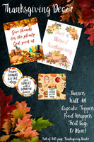 
              Printable Thanksgiving Binder. 140 pages of fabulous Thanksgiving content, including holiday planner, games (maze, treasure hunt, scavenger hunt, bingo, and more), decor, food & drink decorations, recipes, & more.  
            