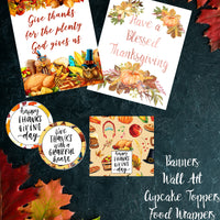Printable Thanksgiving Binder. 140 pages of fabulous Thanksgiving content, including holiday planner, games (maze, treasure hunt, scavenger hunt, bingo, and more), decor, food & drink decorations, recipes, & more.  