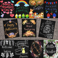 Bundle of Holiday & Seasonal Chalkboard Printables