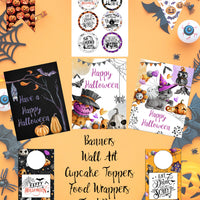 Printable Halloween Binder. 150+ pages of fabulous Halloween content, including planning, party planner, games (maze, treasure hunt, scavenger hunt, word search, crossword bingo, & more), decor, food & drink decorations, recipes, & more.  