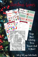 
              Printable Christmas Binder. 160 pages of fabulous Christmas content, including 2 planners, games (maze, treasure hunt, scavenger hunt, bingo, and more), decor, food & drink decorations, recipes, & more.  
            