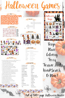 
              Printable Halloween Binder. 150+ pages of fabulous Halloween content, including planning, party planner, games (maze, treasure hunt, scavenger hunt, word search, crossword bingo, & more), decor, food & drink decorations, recipes, & more.  
            