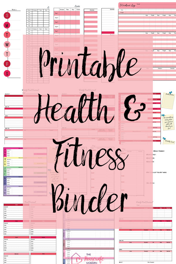 Health & Fitness Binder| TheHousewifeModern health-fitness-binder-thehousewifemodern